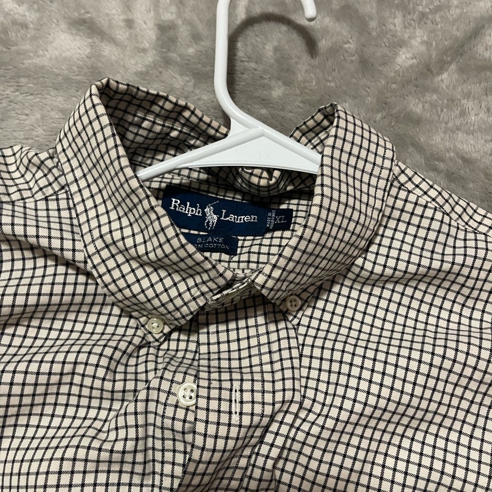 Ralph Lauren Checkered Shirt - Black and White